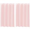 vidaXL Rideaux en voile avec &oelig;illets 2 pcs rose clair 140x175 cm