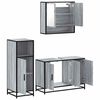 vidaXL Ensemble de meubles de salle de bain 3 pcs Sonoma gris