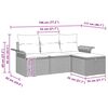 vidaXL Ensemble de canap&eacute; de jardin 4 pcs Beige et Gris clair