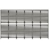 vidaXL Cloison de s&eacute;paration 6 panneaux gris r&eacute;sine tress&eacute;e