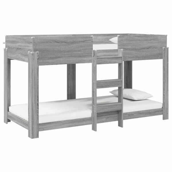 vidaXL Lit Superpos&eacute; pour Enfants Gris Sonoma 100 x 190 cm
