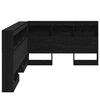 vidaXL T&ecirc;te de lit de rangement Ch&ecirc;ne noir 120 cm Bois d'ing&eacute;nierie
