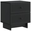 vidaXL Cabinet de chevet Noir 43 x 34,5 x 47,5 cm Bois d'ing&eacute;nierie