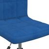 vidaXL Chaises pivotantes &agrave; manger lot de 4 Bleu Velours