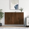 vidaXL Armoires murales 2 pcs ch&ecirc;ne marron 69,5x34x90 cm