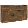 vidaXL Ensemble de buffets 3 pcs ch&ecirc;ne fum&eacute; bois d'ing&eacute;nierie