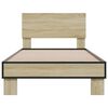 vidaXL Cadre de lit sans matelas ch&ecirc;ne sonoma 75x190 cm