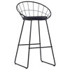 vidaXL Chaises de bar lot de 2 noir similicuir