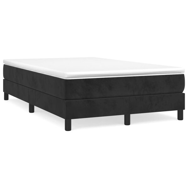 vidaXL Cadre de lit noir 120x200 cm velours