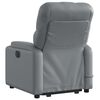 vidaXL Fauteuil inclinable de massage &eacute;lectrique gris similicuir