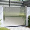 vidaXL Porte de Jardin Argenté 100 x 75 cm Acier inoxydable