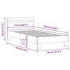 vidaXL Cadre de lit sans matelas avec lumi&egrave;res LED blanc 75x190 cm