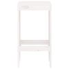 vidaXL Tabourets de bar lot de 2 blanc 40x36x75 cm bois massif de pin