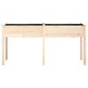 vidaXL Jardini&egrave;re avec doublure 161x45x76 cm bois massif de sapin
