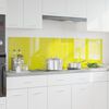 vidaXL Protection de cuisine 2 pcs Jaune 90 x 50 cm verre tremp&eacute;
