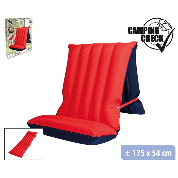 WEHNCKE Matelas gonflable 175x54 cm Rouge et bleu