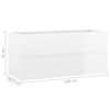 vidaXL Armoire d'&eacute;vier avec lavabo int&eacute;gr&eacute; Blanc brillant Agglom&eacute;r&eacute;