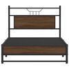 vidaXL Cadre de lit sans matelas ch&ecirc;ne marron 107x203 cm