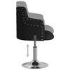 vidaXL Chaise &agrave; manger Tissu Noir