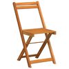 vidaXL Ensemble bistrot 5 pcs Huile Naturelle Bois d'Acacia Massif