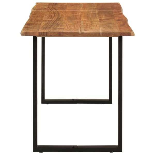 vidaXL Table de salle à manger 140x70x76 cm Bois d'acacia solide