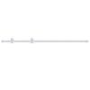 vidaXL Kit de quincaillerie de porte coulissante 200 cm Acier Blanc