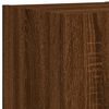 vidaXL Meuble TV muraux 6 pcs avec lumi&egrave;res LED ch&ecirc;ne marron