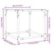 vidaXL Tables basses avec dessus en verre noir 2 pcs 40x40x40 cm acier