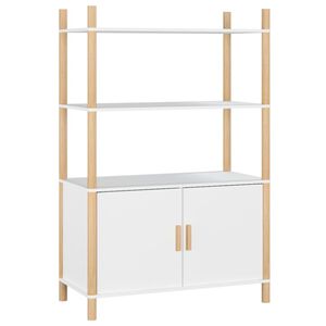 vidaXL Buffet haut Blanc 80x40x121 cm Bois d'ing&eacute;nierie