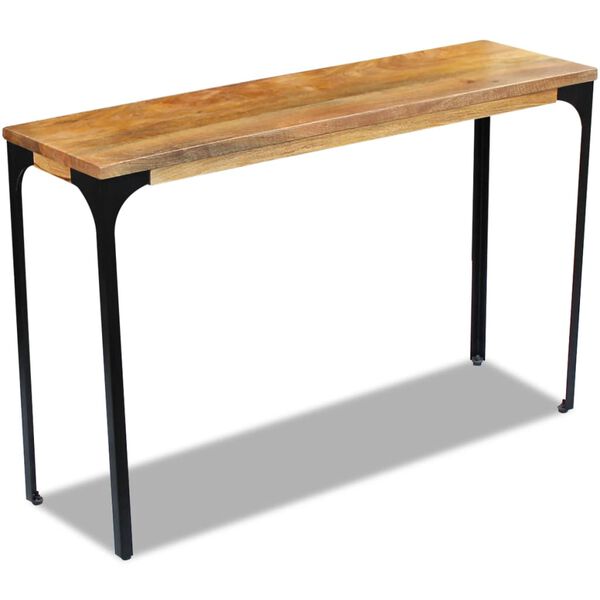 vidaXL Table console Bois de manguier 120 x 35 x 76 cm