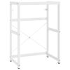 vidaXL Cadre de lavabo de salle de bain Blanc 59x38x83 cm Fer