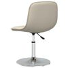 vidaXL Chaises pivotantes &agrave; manger lot de 4 cr&egrave;me tissu