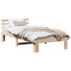 vidaXL Cadre de lit avec t&ecirc;te de lit Naturel 80 x 200 cm Pin massif