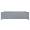 vidaXL Collier de palette gris 120x80 cm bois de pin solide