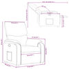 vidaXL Fauteuil inclinable en tissu gris clair