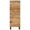 vidaXL Buffet avec 3 portes 40x33x110 cm bois massif manguier et fer