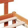 vidaXL Cadre de lit Marron 100 x 200 cm Bois de pin massif
