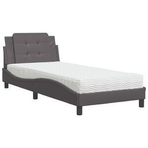 vidaXL Cadre de lit sans matelas Zadar gris 80x200 cm similicuir
