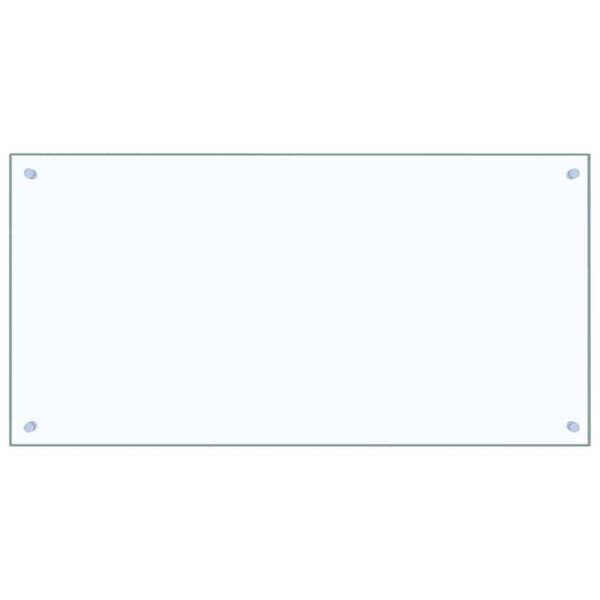 vidaXL Protection de cuisine 2 pcs Transparent 100 x 50 cm