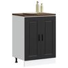 vidaXL Armoire de cuisine Porto noir bois d'ing&eacute;nierie