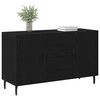 vidaXL Buffet Ch&ecirc;ne noir 100 x 36 x 60 cm Bois d'ing&eacute;nierie