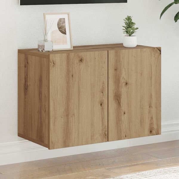 vidaXL Meuble TV mural ch&ecirc;ne artisanal 60x30x41 cm