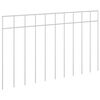 vidaXL Panneau de cl&ocirc;ture de jardin 48 pcs Acier galvanis&eacute; Argent&eacute;