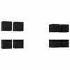 vidaXL Meuble TV mural 8 pc Ch&ecirc;ne noir Bois d'ing&eacute;nierie