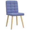 vidaXL Chaises &agrave; manger lot de 2 bleu jean tissu
