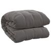 vidaXL Couverture lest&eacute;e Gris 235x290 cm 11 kg Tissu