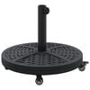 vidaXL Pied de parasol 15.2 kg Noir Fer Circulaire