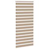 vidaXL Store z&egrave;bre marron sable largeur du tissu 100,9 cm polyester