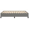 vidaXL Cadre de lit sans matelas gris fonc&eacute; 140x190 cm tissu