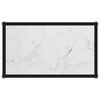 vidaXL Table console Blanc 60x35x75 cm Verre tremp&eacute;
